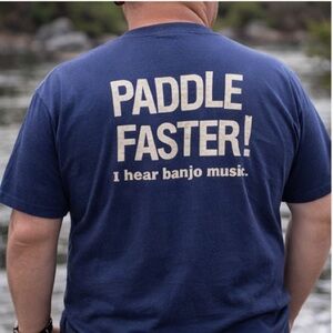 Lake Lure North T-Shirt Mens Size 2XL XXL Adult Blue Graphic Mountain‎ Logo Big